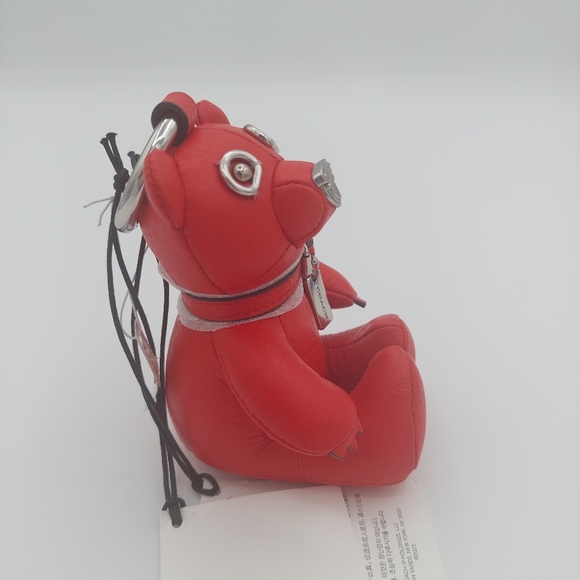 Coach collectible red bear key charm - Picture 5 of 5